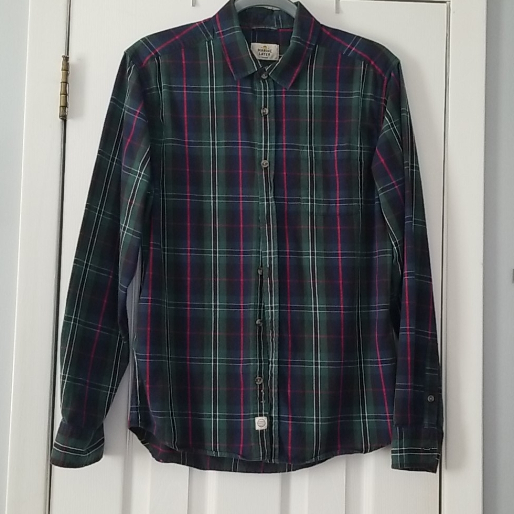 Marine Layer Button Down Flannel Shirt